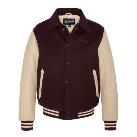 LC8705COLLAR-BORDEAUX/BEIGE