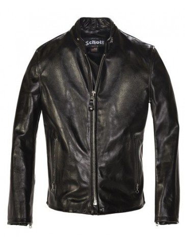 Cowhide Casual Racer Leather Jacket
