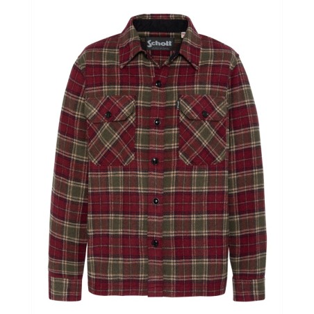 SHCARL4-BURGUNDY CHECKS